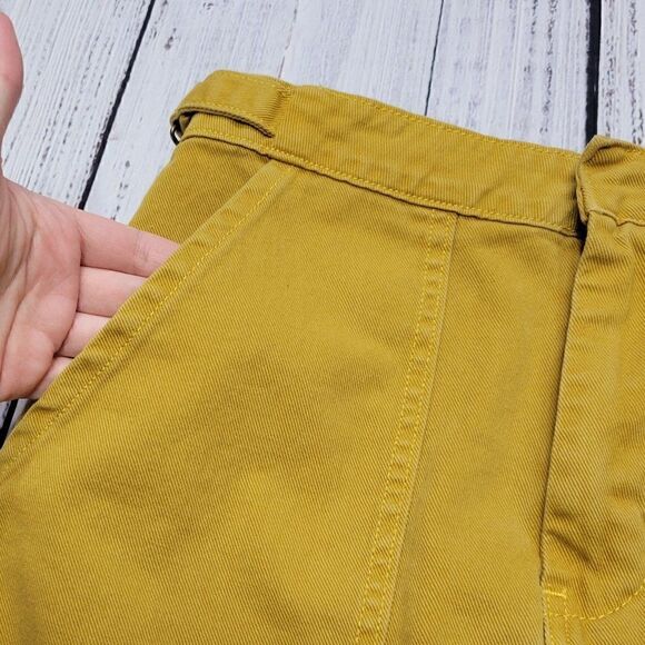 Blu Pepper Day to Day Women's Size 27 Yellow Gold Preppy Shabby Chic Mini Skirt - Picture 2 of 8